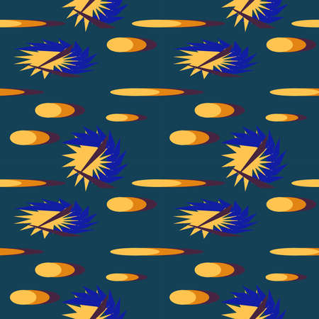 Seamless abstract ethnic pattern.Geometric background with stripes, squares, rhombuses and chevrons.のイラスト素材