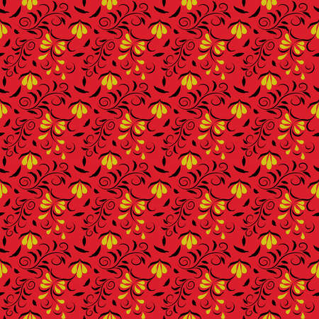 Seamless leaf pattern. Floral stylish background. Vector background.のイラスト素材