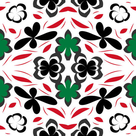 Seamless leaf pattern. Floral stylish background. Vector background.のイラスト素材