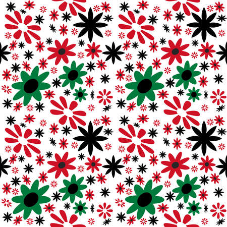 Beautiful decorative floral ornamental seamless pattern