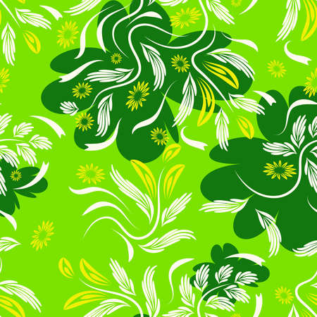 Folk flowers pattern Floral surface design Seamless patternのイラスト素材