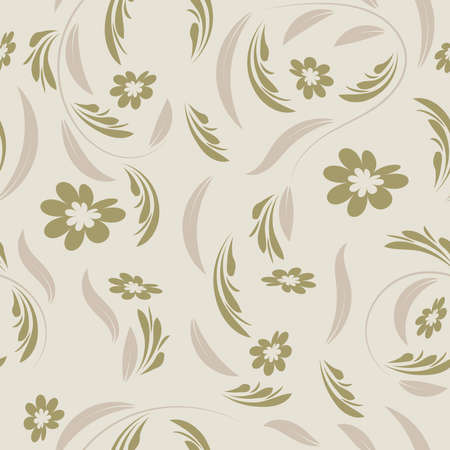 Folk flowers pattern Floral surface design Seamless patternのイラスト素材