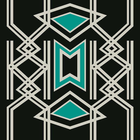 Background pattern with decorative geometric and abstract elementsのイラスト素材
