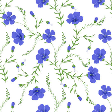 Abstract elegant seamless botanical pattern with floral background.のイラスト素材