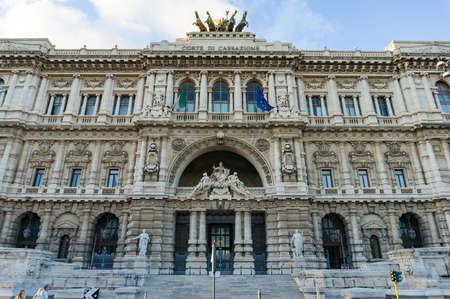 Rome, Italy - October 1, 2013: Supreme Court of Cassation building in Rome. Exterior of Palace of...