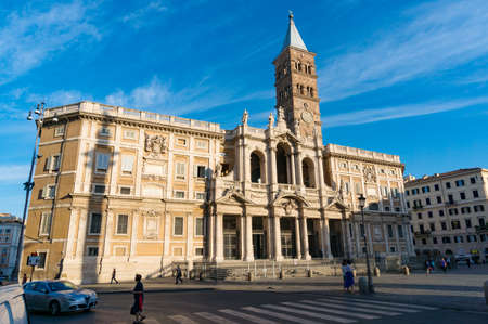Rome, Italy - September 21, 2013: Basilica of Saint Mary Major or Basilica Papale di Santa Maria...