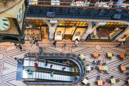 Sydney, Australia - November 22, 2014: Queen Victoria Building interior. View from aboveのeditorial素材