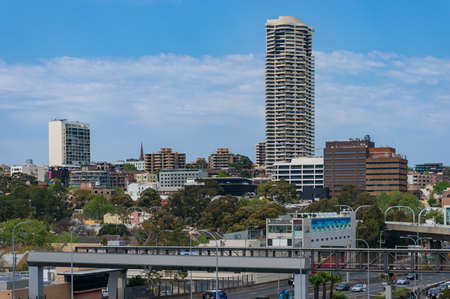 Sydney, Australia - September 23, 2017: Woolloomooloo suburb cityscape panoramic viewのeditorial素材