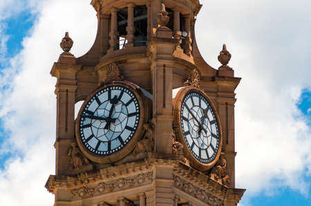 Central station clock tower close up. Famous landmark in Sydney, Australiaの写真素材