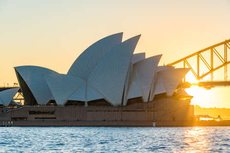 Sydney, Australia - July 03, 2016: Sydney Opera House at sunsetのeditorial素材