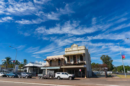 Scone, Australia - April 23, 2014: Historic buildings on main street in Scone, Australiaのeditorial素材