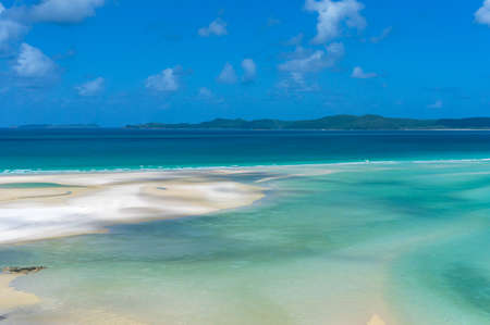 Beach landscape on sunny day. Nature backgroundの写真素材