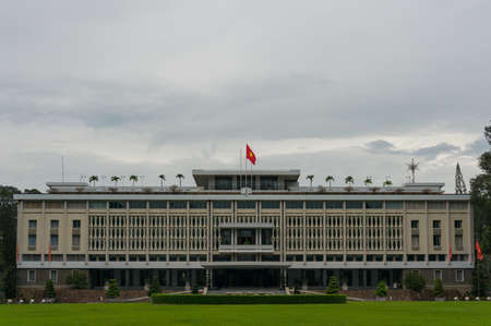 Ho Chi Minh City, Vietnam - August 23, 2017: Independence Palace building exterior in HCMC in...
