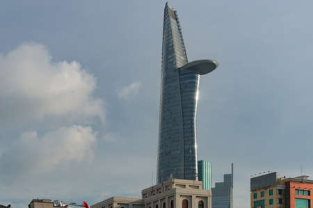 Ho Chi Minh City, Vietnam - August 25, 2017: Saigon Skydeck architectural landmark in Ho Chi Minh...