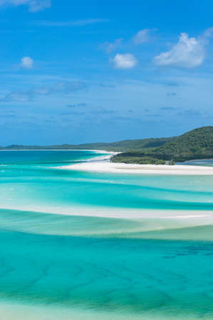 Whitsunday islands landscape. Popular tourist destination in tropical Queensland, Australia. View from aboveの写真素材