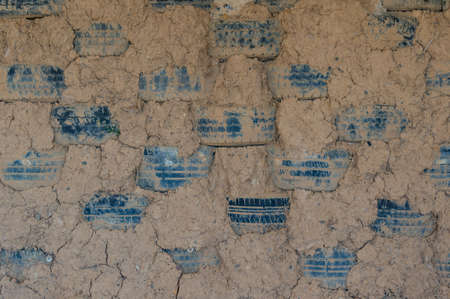 Tire wall background. Sustainable eco construction, eco-building technique background