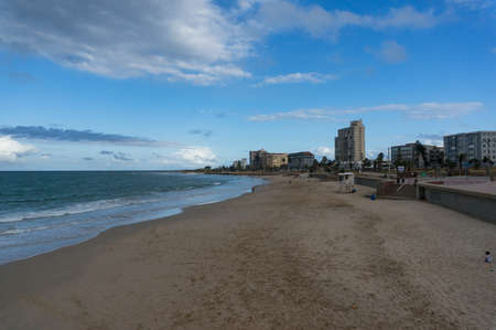Port Elizabeth, South Africa - January 25, 2019: Port Elizabeth beach and coastline at eveningのeditorial素材