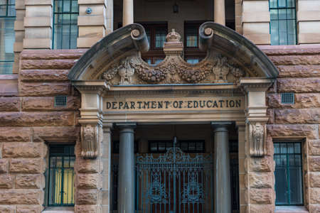 Sydney, Australia - July 23, 2016: Department of Education on Bridge street, Sydney CBD, Central...