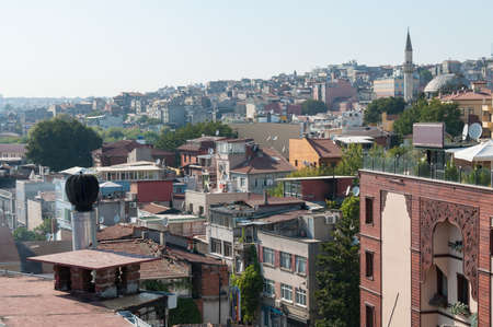 Istanbul cityscape, view on historic district building rooftops on sunny day. Istanbulの写真素材
