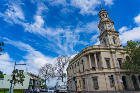 Sydney, Australia - October 18, 2017: Paddington Town Hall building with clock towerのeditorial素材