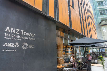 Sydney, Australia - January 26, 2020: Coffee shop at ANZ Bank Centre building at 161 Castlereagh Street, Sydney, Australiaのeditorial素材