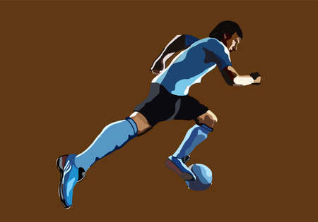 Football playerのイラスト素材