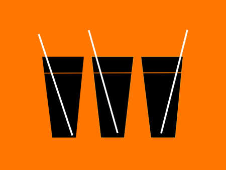 Orange drinksのイラスト素材