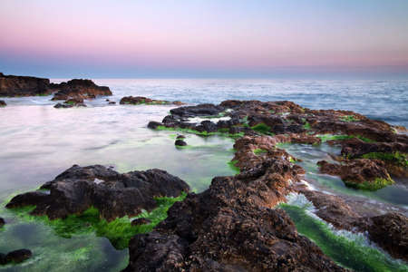 Beautiful seascape  Sea shore at Sunset  Sea and Sky  の写真素材