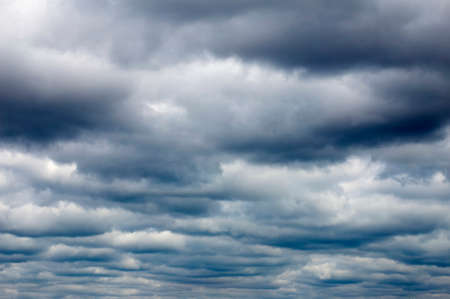 Deep dark sky, storm clouds の写真素材