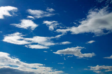 Blue sky with clouds. Composition of Nature. 