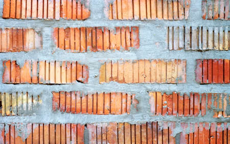 Brick wall. Red brick wall texture background.の写真素材