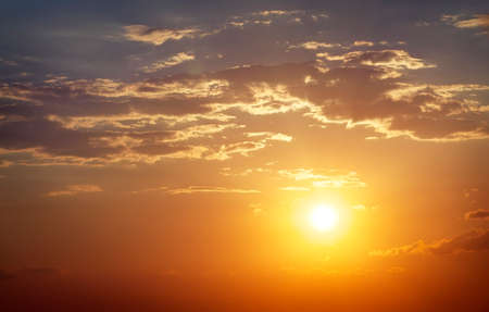 Beautiful sunset sky. の写真素材