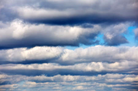 Blue sky with clouds. Composition of Nature.