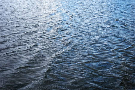 Waves on the river or lake.の写真素材