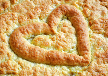 Heart on the pieの写真素材