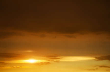 Beautiful stormy sunset sky. Cloudy abstract background. の写真素材