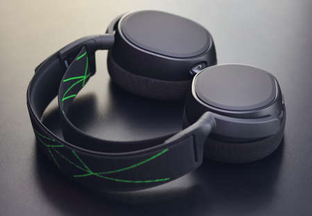 Professional Modern headphones with a microphone for gamers