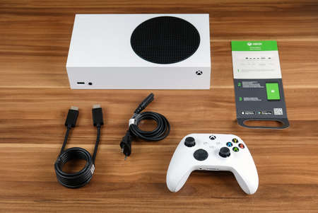 Moscow / Russia - 2020, November 03: New video game console Xbox Series Sのeditorial素材