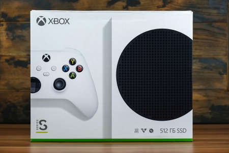 Moscow / Russia - 2020, November 03: New video game console Xbox Series S