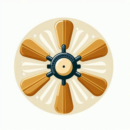 Illustration of a wheel of a ship on a white background.のイラスト素材