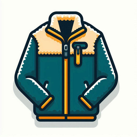 Jacket icon. Cartoon illustration of jacket vector icon for web designのイラスト素材