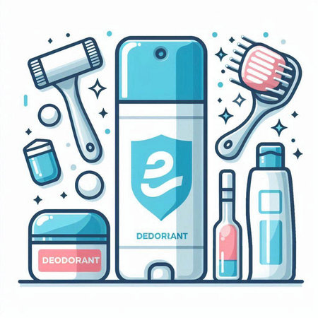 Disinfection and cleaning tools. Vector illustration in flat style.のイラスト素材