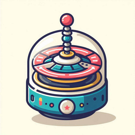 Retro arcade game machine. Vector illustration in doodle style.のイラスト素材