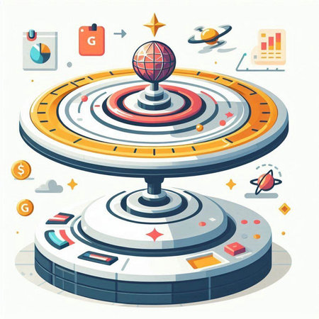 Futuristic user interface. Interface for the game. Vector illustration.のイラスト素材