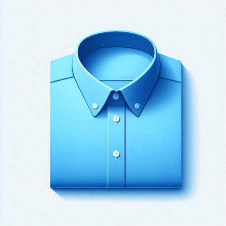 Blue shirt isolated on white background. Vector illustration. Eps 10.のイラスト素材