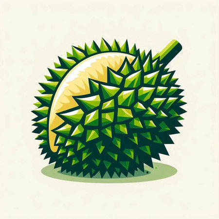 durian fruit design, vector illustration eps10 graphic.のイラスト素材