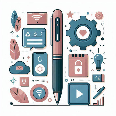 Flat design modern vector illustration concept of online education, e-learning, webinar, courses, tutorials.のイラスト素材