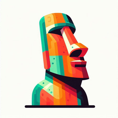 Tomb of Khakassia. Colorful vector illustration.のイラスト素材