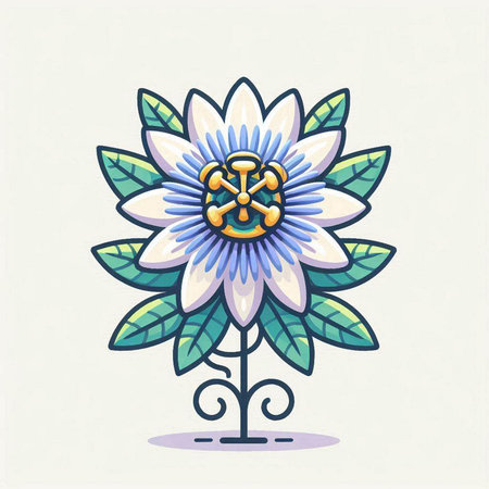 Flower with a tattoo. Tattoo design. Vector illustration.のイラスト素材