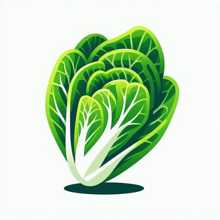 chinese cabbage isolated on white background. Vector illustration. Eps 10のイラスト素材